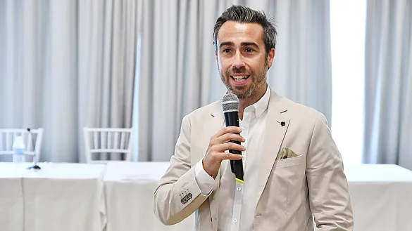 Jorge Vilda en un momento de su exposición