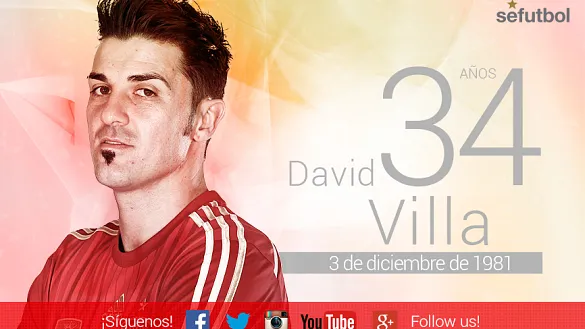 David Villa cumple 34 años