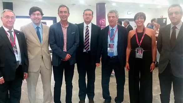 Ángel María Villar y Vicente Temprado