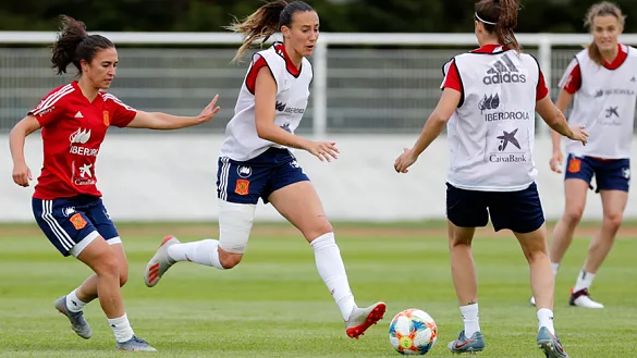 Virginia Torrecilla durante un entrenamiento de Deauville (Francia)