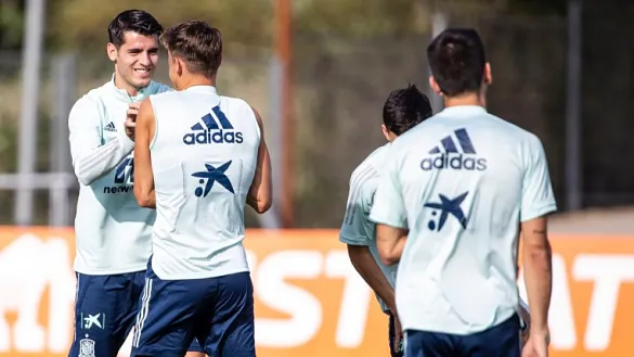 La Selección española se entrena en Las Rozas