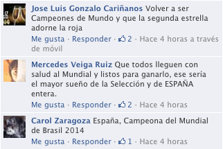 Comentarios en Facebook
