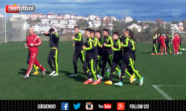Entrenamiento de la Selección española Sub-16