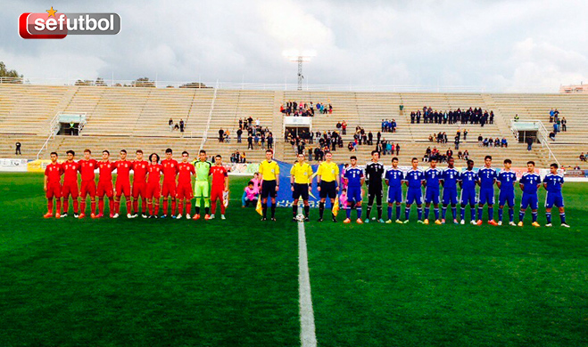 Onces iniciales en el España Vs Israel Sub-17