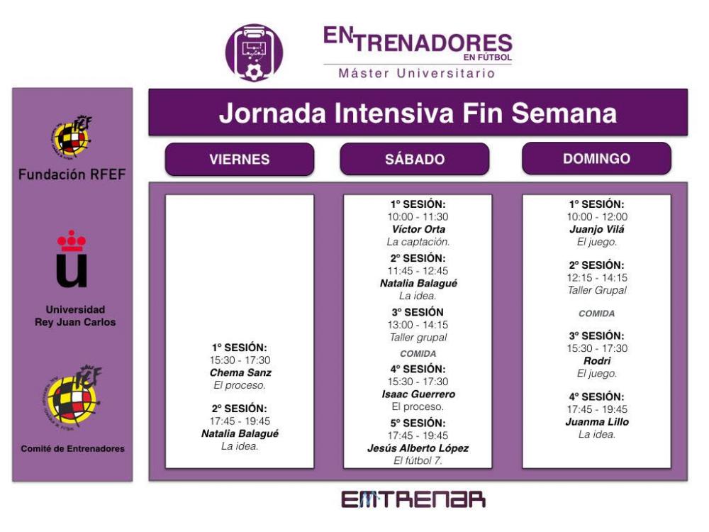 Programa Máster Entrenadores 16-18 junio